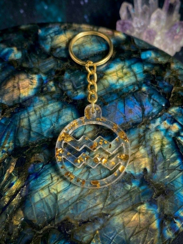 Porte clés Signe Astrologique OR