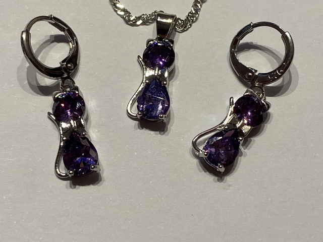Sterling Silver Crystal sets