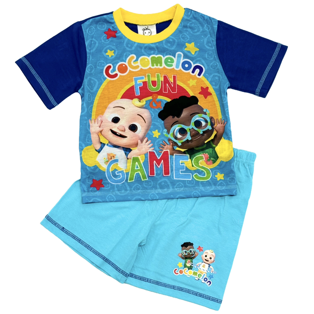 Boys Cocomelon Shorts Pyjama Set 1.5-4 Years 