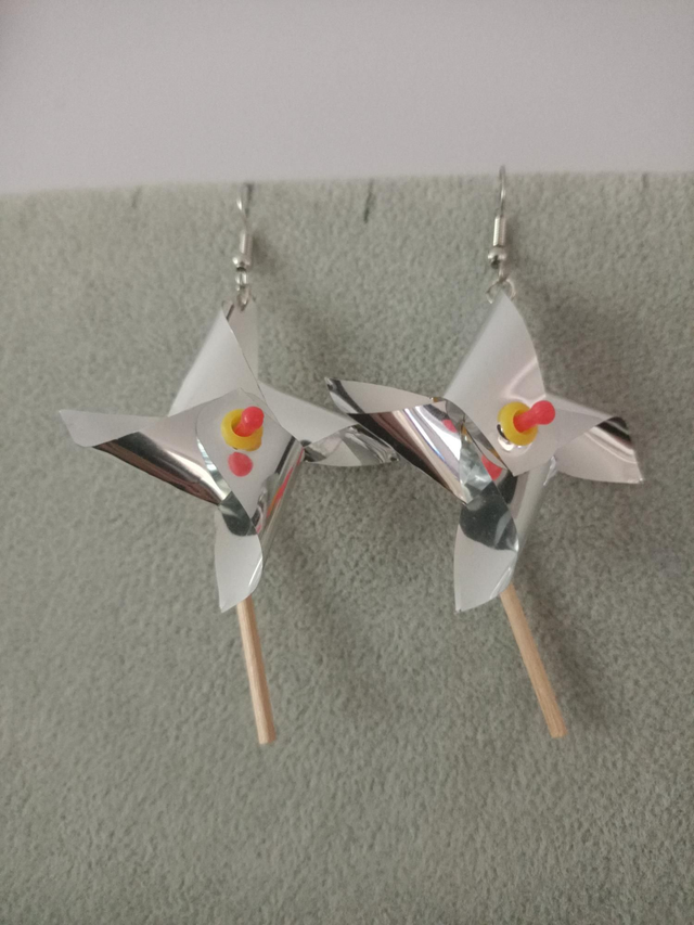 Boucles d'oreilles moulin à vent 