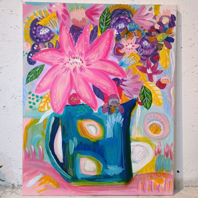 A jug of blooms