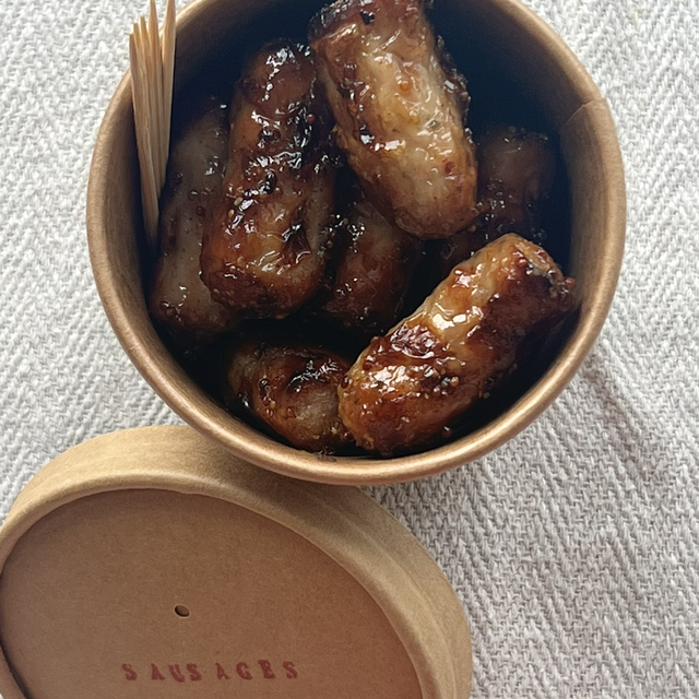 Side - Sticky Sausages Pot