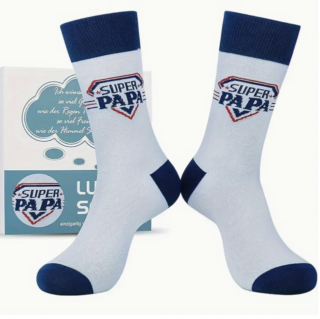 Chaussettes &quot; SUPER PAPA &quot; 
