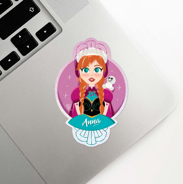 Sticker holographique Girl Power | 18 Anna