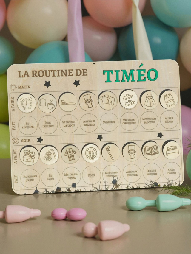 PANCARTE ROUTINE MATIN/SOIR