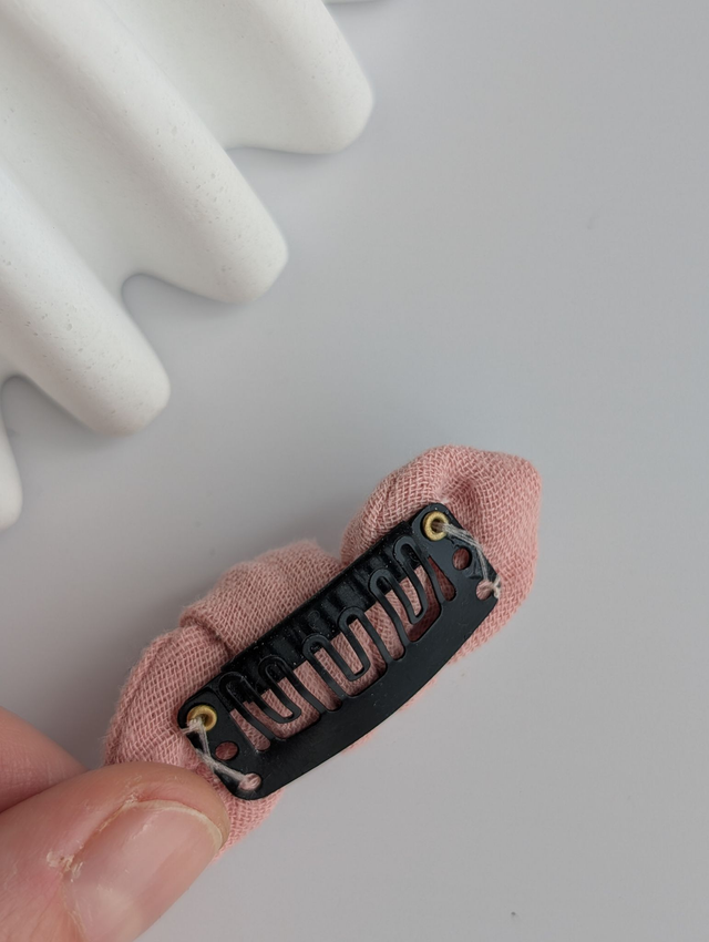 Barrette Noeud Romie prune