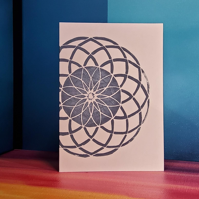 Klappkarte "Rosette"