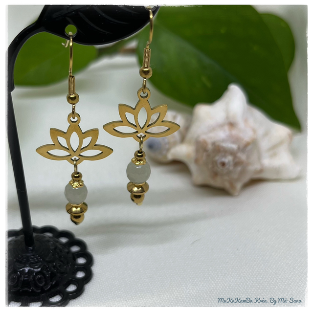  Boucles “Lotus” 