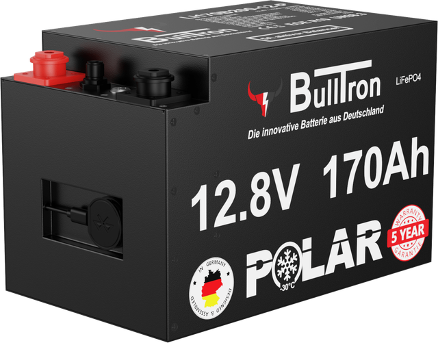 170Ah BullTron Polar LiFePO4 12.8V Akku mit Smart BMS, Bluetooth App und Heizung