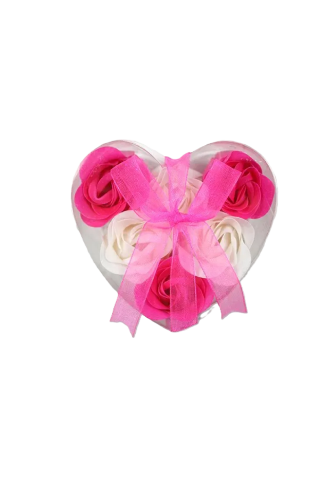 Rosenseifen Herz pink-weiss