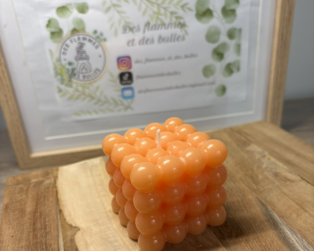 Bougie cube boules (L)
