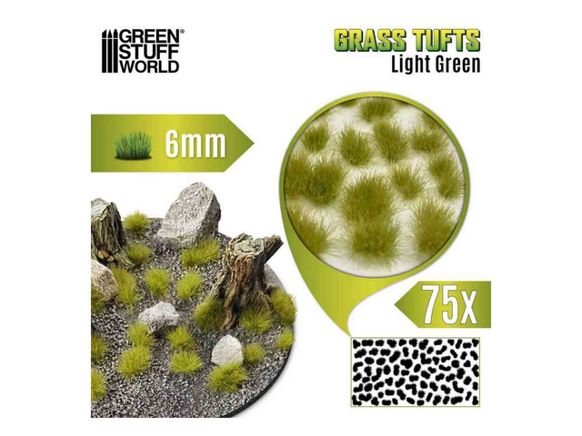 Touffes d'herbe - Tuft 6 mm - Vert clair GSW 10674