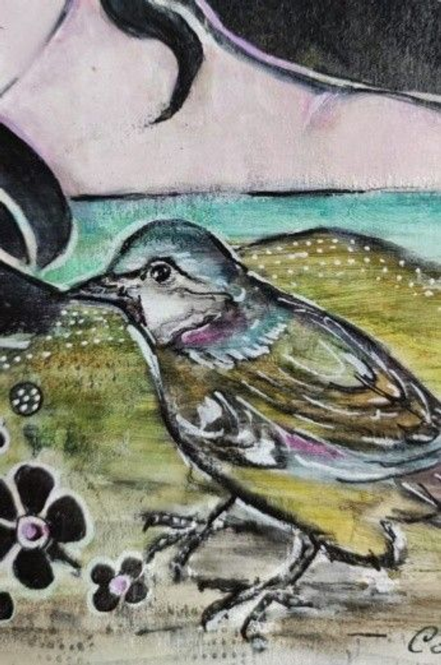 Carnet peint esprit romantique