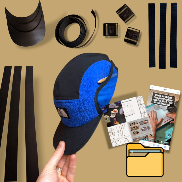Kit 3 casquettes- La classique/ matériels + vidéo + patron