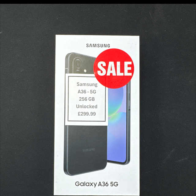 NEW Samsung Galaxy A36 - 5G - 256 GB Unlocked 