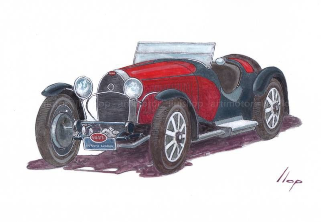 Artimotor onpaper CLASSICS 21x30 - Bugatti roadster