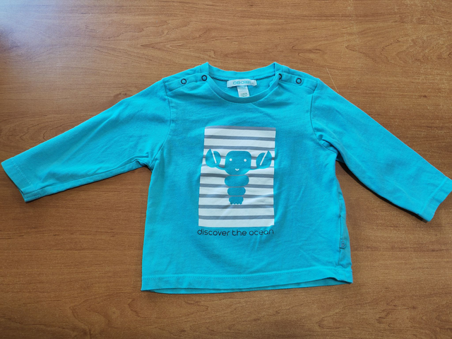 T-shirt écrevisse 12 mois