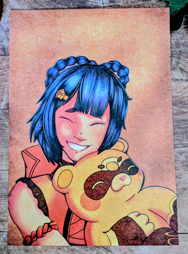 Illustration "XiangLing - Genshin Impact" - 21 x 14,8 (A5)