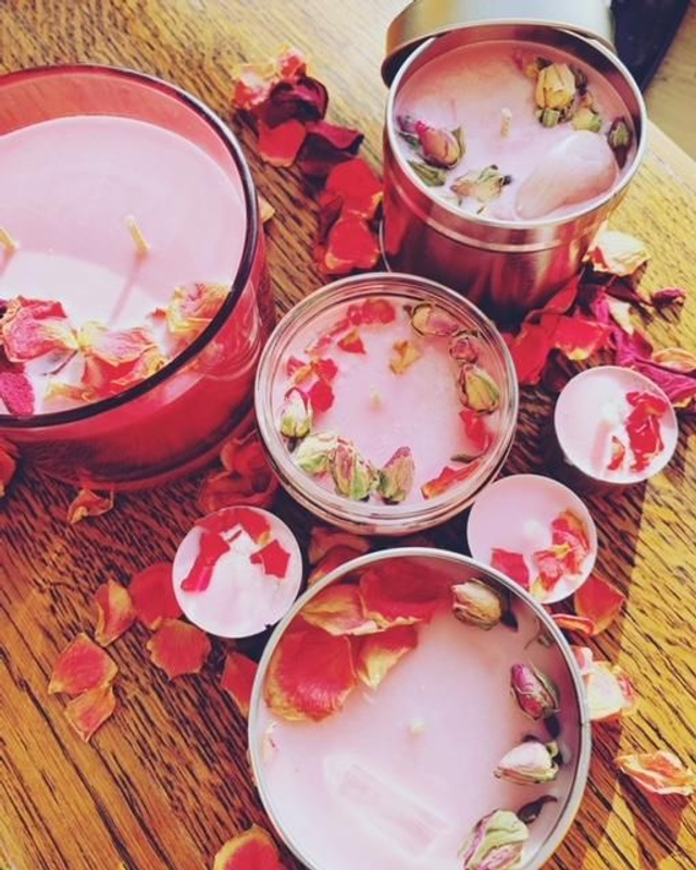 Rose candles 