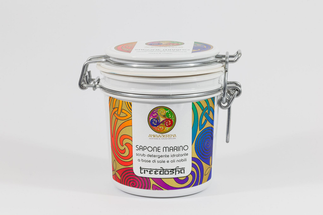 Sapone Marino Ambra e Cedro – Scrub detergente e idratante by Anima Serena 350 ml