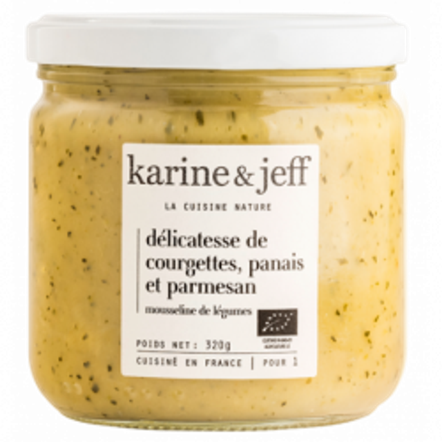 Purée Délicatesse de courgettes, panais et parmesan Bio - 320g