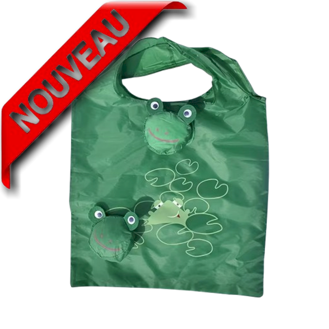 Sac de course grenouille réutilisable