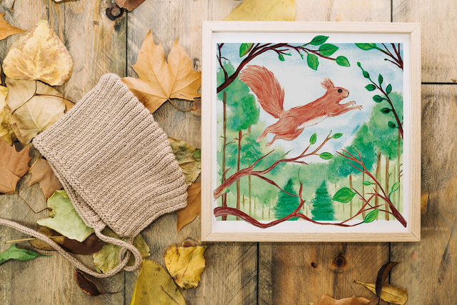 Au delà des branches print - Ecureui -