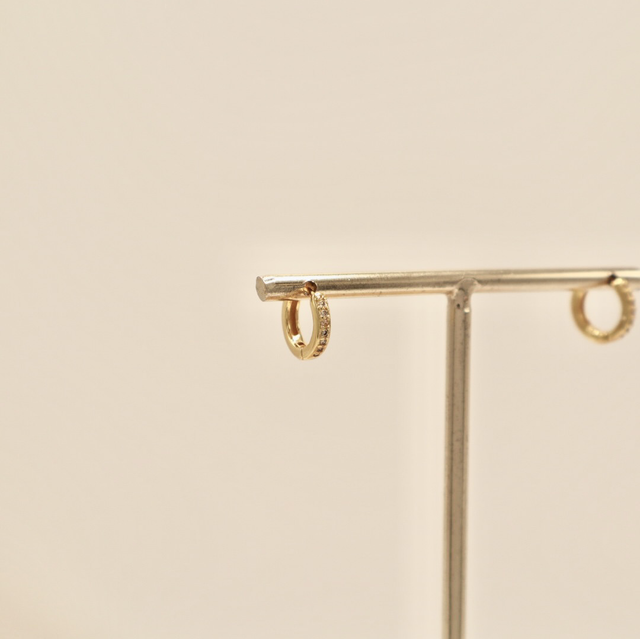 Pendientes Aro Brillo 1 cm