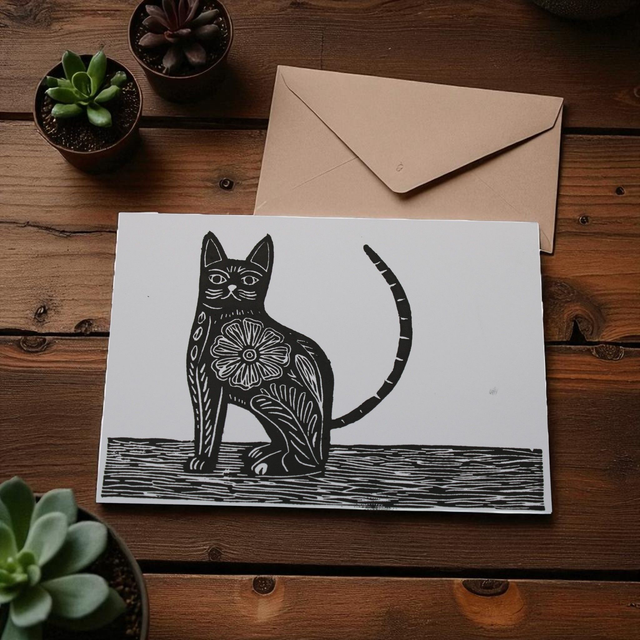 Carte postale Alebrije - illustration &quot;Misto&quot; 