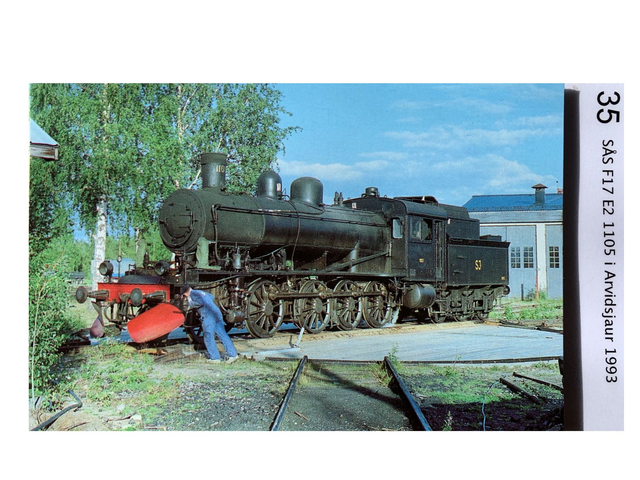 35. SÅS:s F17 E2 1105 i Arvidsjaur 1993