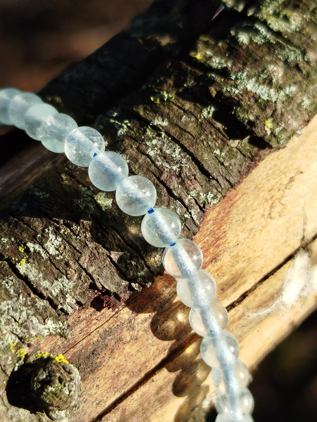 Bracelet Calcédoine bleue