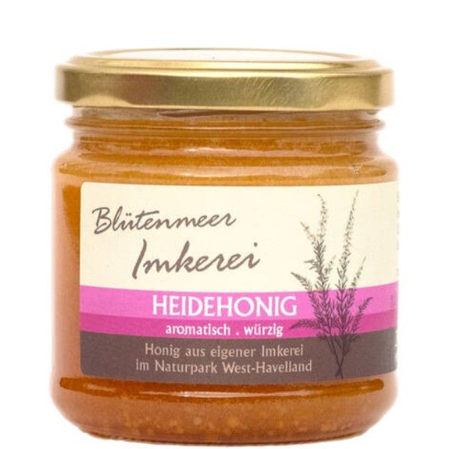 Honig Blütenmeer Heidehonig 250g Glas