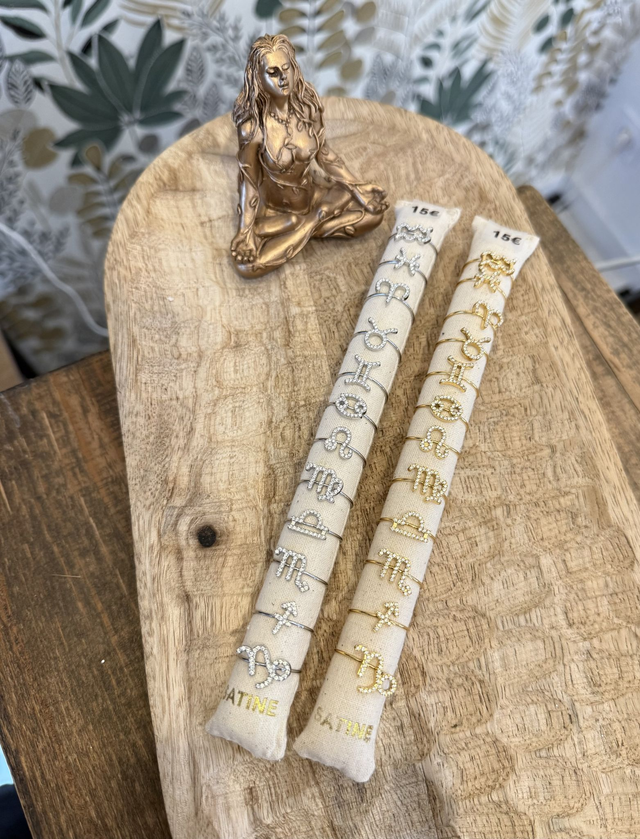 Bagues ASTRO réglables acier inoxydable - Modèle au choix