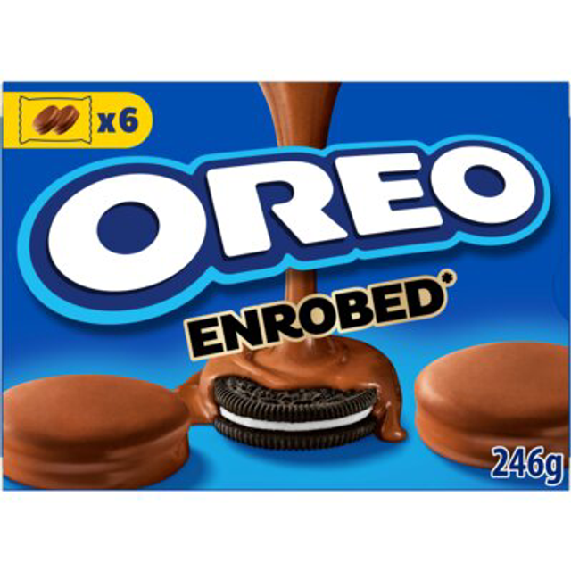 Oreo Koekjes omhuld met melkchocoladesmaak 6 x 2 stuks