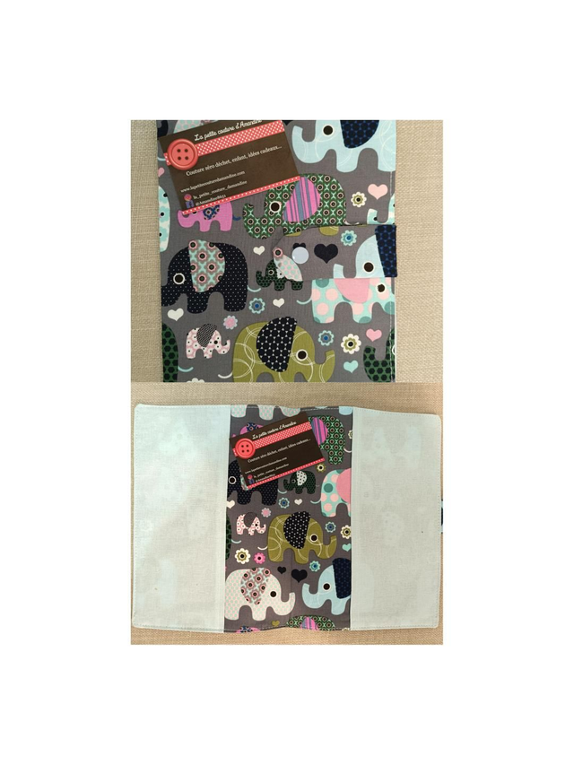 Protège carnet de santé éléphant 