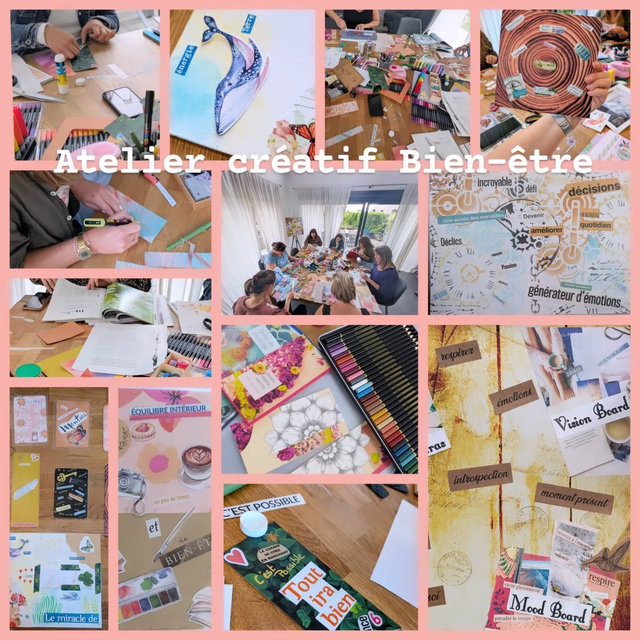 🌸 Atelier Mixed Media – Soirée Girly à Domicile 🌸 - 2h30