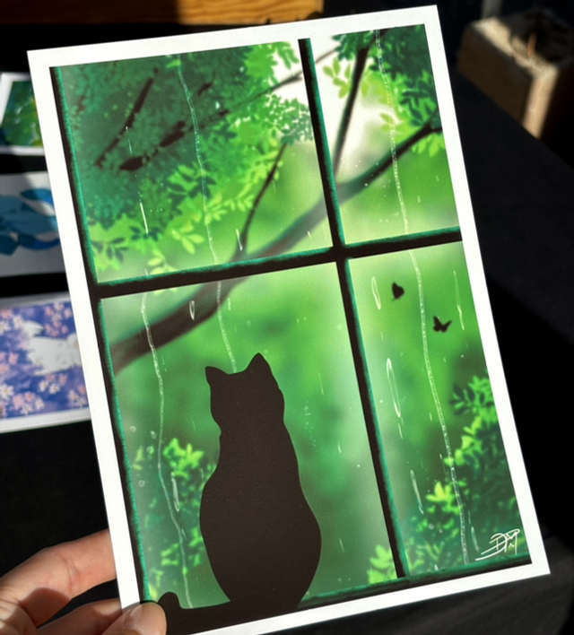 Print chat à la fenêtre 🐈