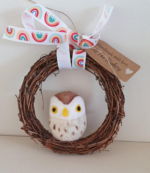 Owl on a hoop