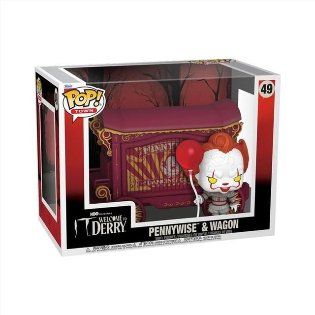 Funko It: Welcome To Derry - Pennywise &amp; Wagon Pop! Town Vinyl