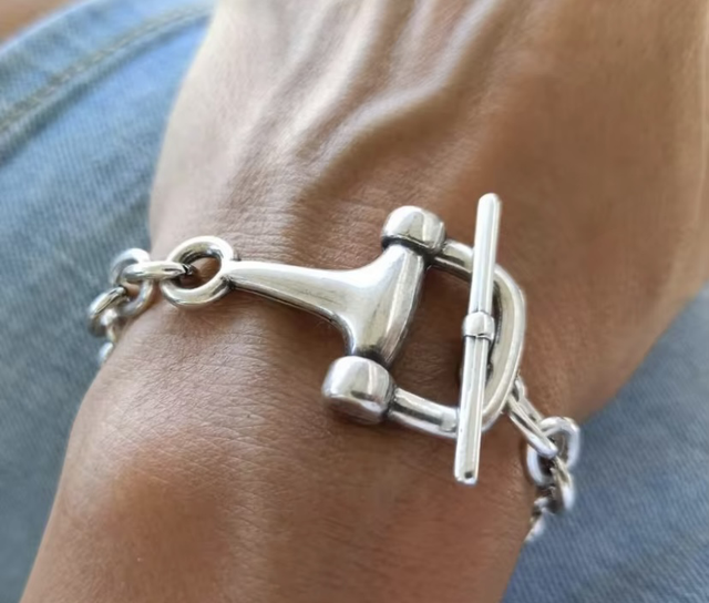 Chunky Snaffle Bit Fastening Bracelet