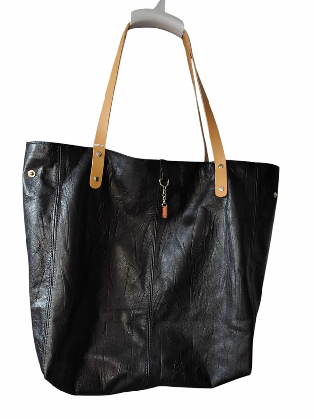 Sac cabas - Noir gaufré