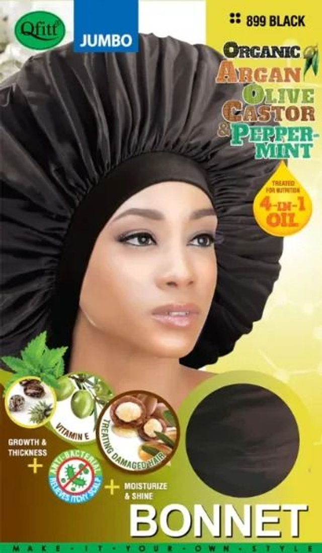 QFITT: ORG BONNET JUMBO - BLACK (899)