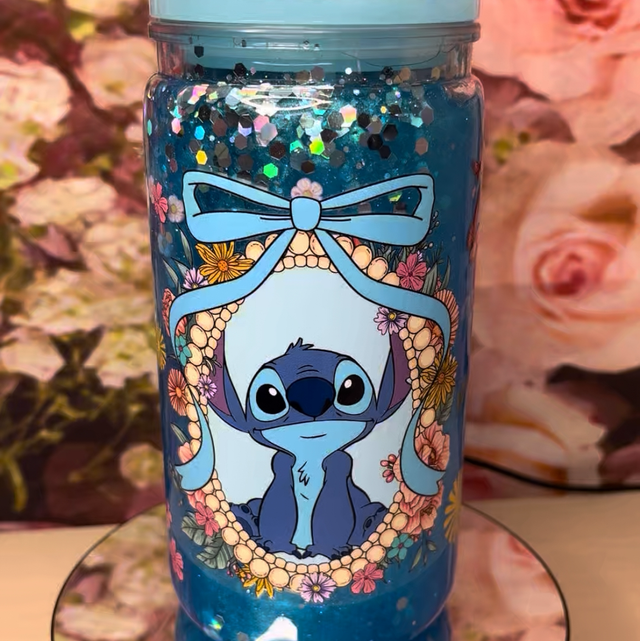 Gobelet paillettes stitch cute 