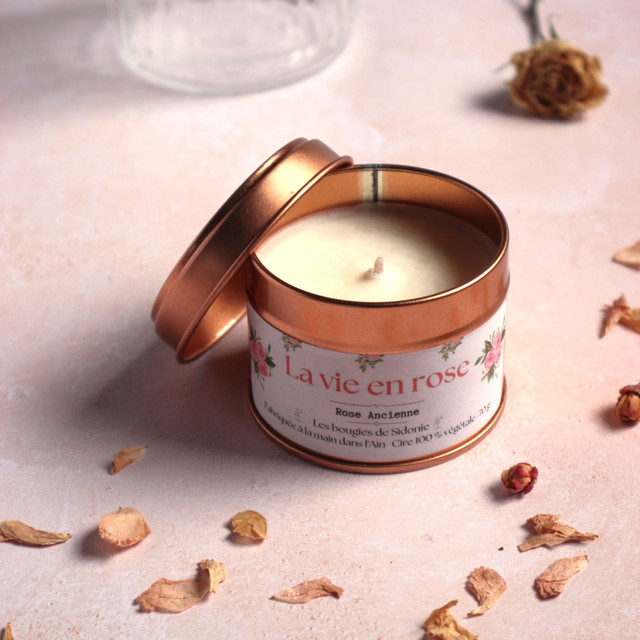 Rose ancienne Boîte ronde 70gr