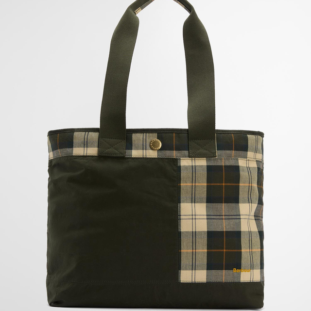 Barbour Mya Patchwork Tote Bag Sage 