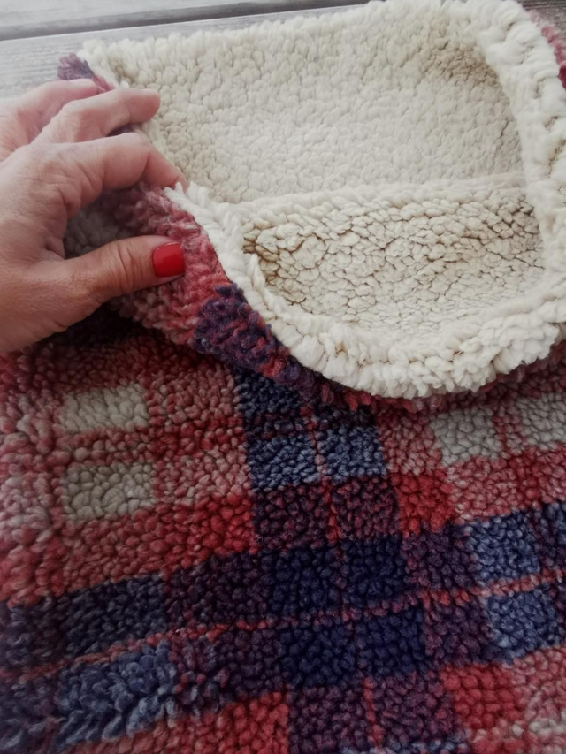 Snood LOUIS carreaux bordeaux