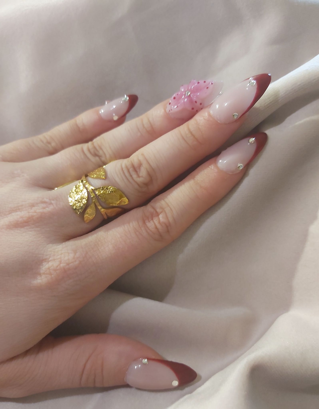 Bague couronne fleur doré