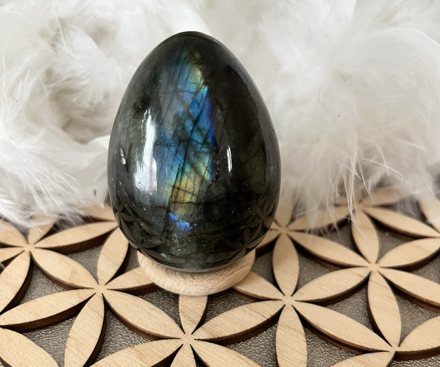 Œuf Labradorite à poser