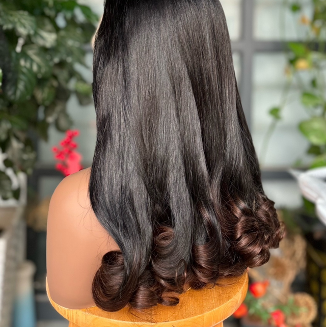 Perruque Naturelle- Ondulé