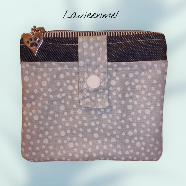 porte monnaie zip jean